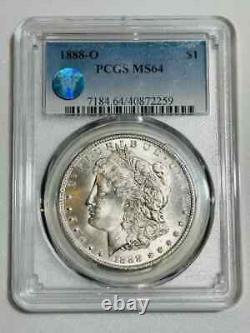 1888 O Morgan Silver Dollar PCGS MS-64 Sight White