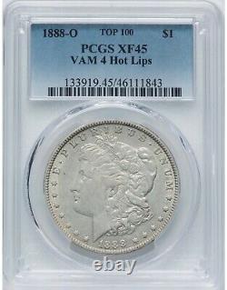 1888-O Vam-4 PCGS XF45 Morgan Silver Dollar Hot Lips 111843