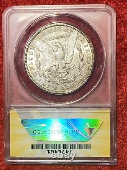 1888-S $1 Morgan Silver Dollar ANACS AU50 Details Cleaned