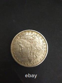 1888 silver United States dollar coin