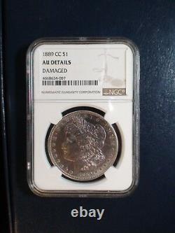 1889 CC Morgan Silver Dollar NGC AU CARSON CITY $1 Coin Priced To Sell Now