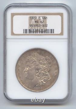 1889-O Morgan Silver Dollar, Scarce O Mint, NGC MS-62