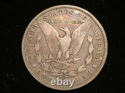 1890-CC Carson City Morgan Silver Dollar VF details old scratch on obverse