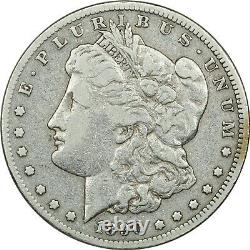 1890-CC Morgan Silver Dollar $1, Very Fine VF Cleaned