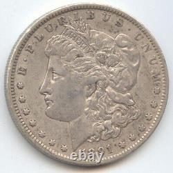 1891-O Morgan Silver Dollar, Lustrous and Original XF-AU