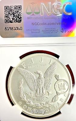 1892-cc Ngc Ms-70! 2023 Fiji Morgan Dollar