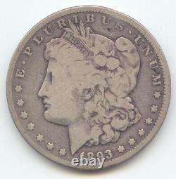 1893-CC Carson City Morgan Silver Dollar, VG