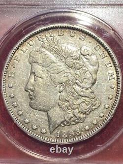 1893 Morgan Silver Dollar ANACS EF40 Details Cleaned