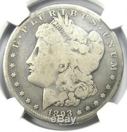 1893-S Morgan Silver Dollar $1 Certified NGC Good Details Rare Key Coin