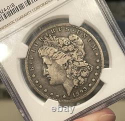 1893-S NGC & CAC F12 Morgan Silver Dollar