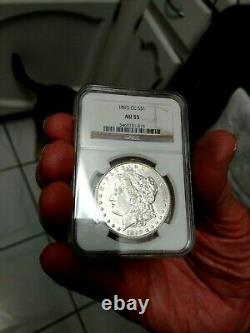 1893 cc NGC AU55 Morgan Dollar