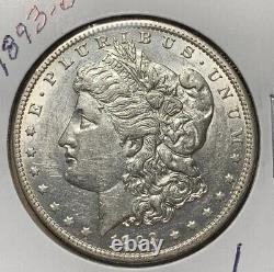1893-o Morgan Silver Dollar, Au+ Details