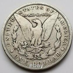1893-p Morgan Silver Dollar Very Good Original Coin