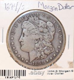 1894 S US Morgan Silver Dollar No Problem VF