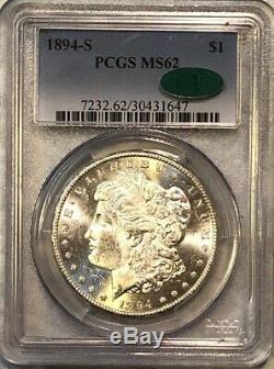 1894 s $1 Morgan Silver Dollar PCGC MS 62 CAC