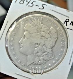 1895 S Morgan Silver Dollar VG