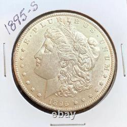 1895-s Morgan Silver Dollar, Au+ Details