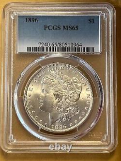 1896 Morgan Silver Dollar PCGS MS-65