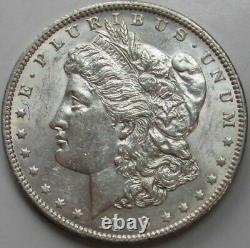 1896-O Morgan Silver Dollar in a SAFLIP BU- (AU+++)