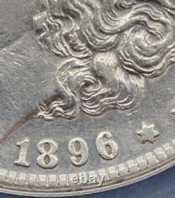 1896-S Morgan Silver Dollar $1 Rare Date Coin! One of the hardest dates-mid AU
