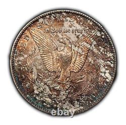 1897-S $1 Morgan Silver Dollar PL Fields Rainbow Toning SKU-B5519