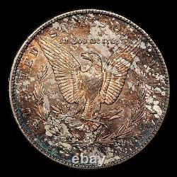 1897-S $1 Morgan Silver Dollar PL Fields Rainbow Toning SKU-B5519