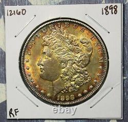 1898 Morgan Silver Dollar Nice Toned Collector Coin. Free Shipping