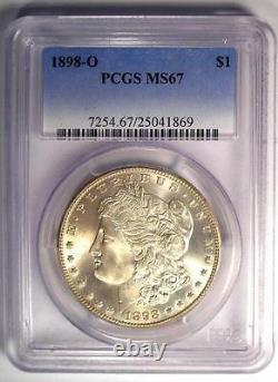 1898-O Morgan Silver Dollar $1 Certified PCGS MS67 Rare in MS67 Grade Wow