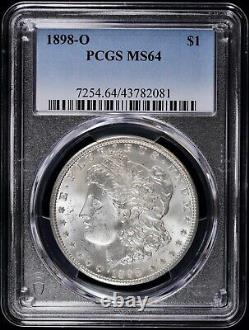 1898-O Morgan Silver Dollar $1 PCGS MS64 (BU Uncirculated, Unc.) New Orleans