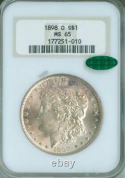 1898-O Morgan Silver Dollar NGC/CAC MS-65 TONED (2329450)