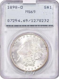 1898-O PCGS Rattler MS65 Morgan Silver Dollar Early Serial Number 270232