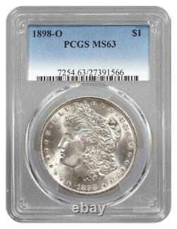 1898-O Silver Morgan Dollar $1 PCGS MS63