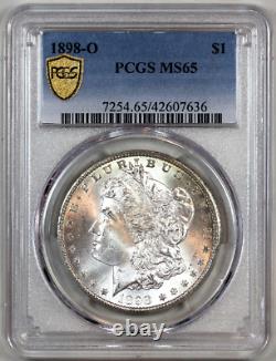 1898-o Ms65 Pcgs Morgan Silver Dollar Premium Quality & Eye-appeal