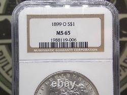 1899 O Morgan SILVER Dollar $1 NGC MS65 #006 East Coast Coin & Collectables