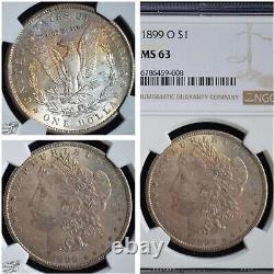 1899 O Morgan Silver Dollar, NGC MS63, Wonderfully Half Toned, Well Struck C6767