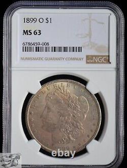 1899 O Morgan Silver Dollar, NGC MS63, Wonderfully Half Toned, Well Struck C6767
