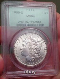 1899-O Morgan Silver Dollar PCGS 3.1 OGH MS64 Frosty White Gem, Looks 65+/66