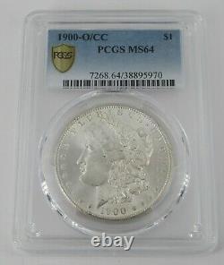 1900 O/CC Morgan Silver Dollar O Over CC PCGS MS64 Certification# 38895970