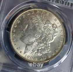 1900-s Morgan Silver Dollar Pcgs Ms62 Collector Coin, Free Shipping