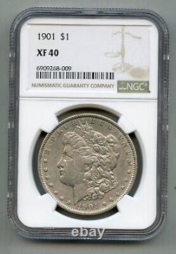 1901 Morgan Silver Dollar NGC XF 40