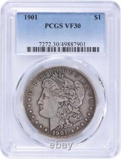 1901 Morgan Silver Dollar VF30 PCGS