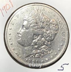 1901 Morgan Silver Dollar, Xf Details