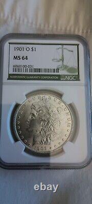 1901-O Morgan Silver Dollar $1 NGC MS64