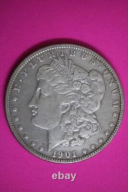 1901 P Morgan Silver Dollar Liberty Rare Key Date Coin Philadelphia Mint 30