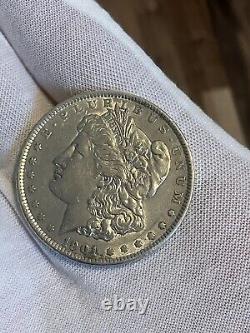 1901 morgan silver dollar au