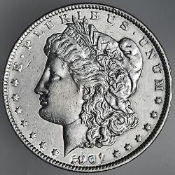1901-p $1 Morgan Silver Dollar Xf+/au Details Polished / Cleaned (230926-010)
