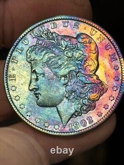 1902 O Morgan Silver Dollar. MONSTER TONED