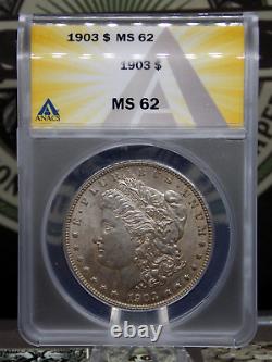 1903 P Morgan SILVER Dollar $1 ANACS MS62 #758 Unc Uncirculated ECC&C, Inc