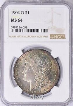 1904-O Morgan Silver Dollar NGC MS-64 (Toned)