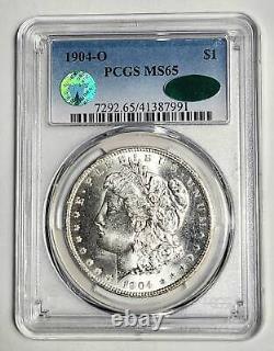 1904 O Morgan Silver Dollar PCGS MS-65 CAC SIGHT WHITE